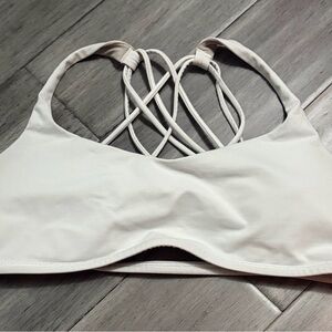 Lululemon Athletica Beige Strappy Sports Bra